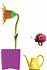 Интерактивная игрушка - Волшебный цветок с кольцом и волшебным жучком  - миниатюра №1